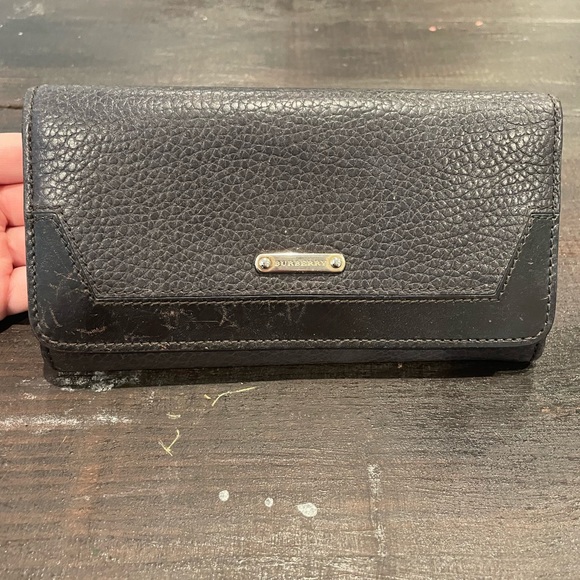 Burberry Dark Brown Continental Leather Wallet - Picture 1 of 16